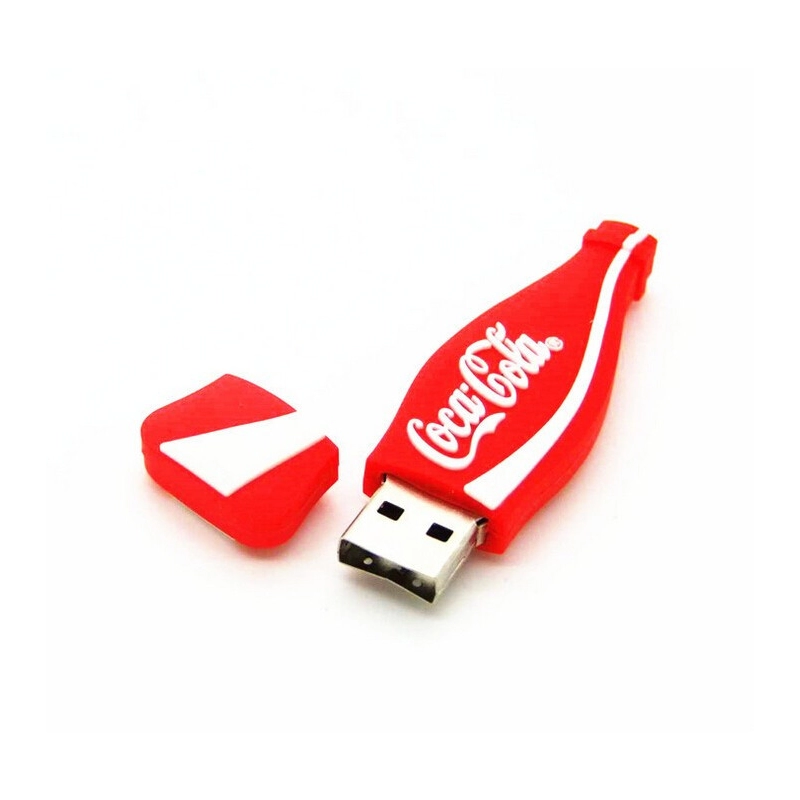 Memoria USB en PVC 2D diseño Botella de Cocacola