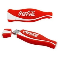 Memoria USB en PVC 2D diseño Botella de Cocacola
