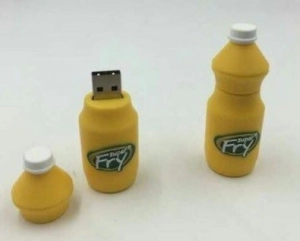 Memoria USB en PVC 3D diseño Botella de Jugo