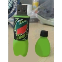 Memoria USB en PVC 2D diseño Botella de bebida