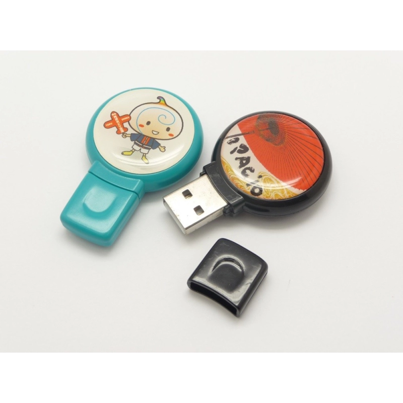 Memoria USB plastica redonda con Domo