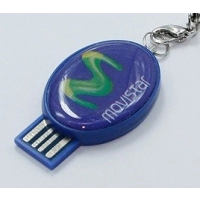 Memoria USB plastica ovalada con Domo