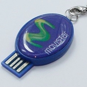Memoria USB plastica ovalada con Domo