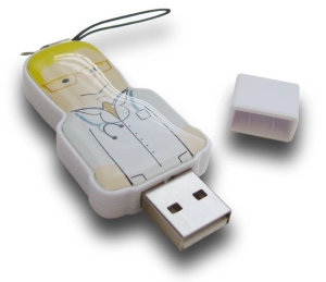 Memoria USB en ABS diseño Doctor con domo