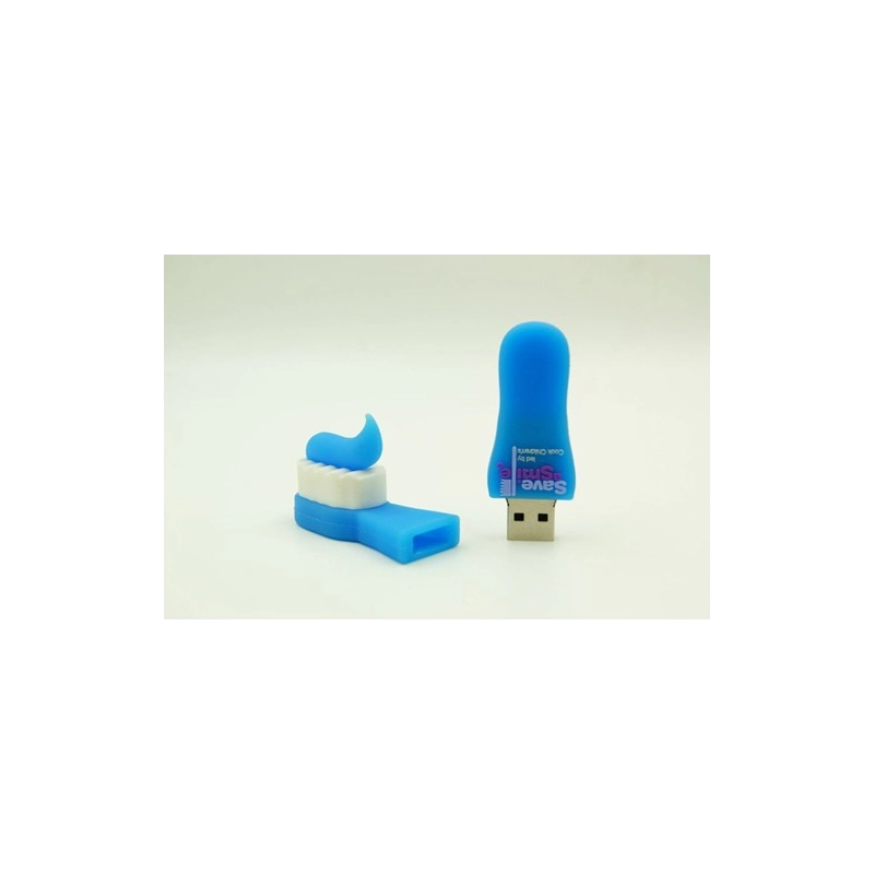 Memoria USB en PVC 3D diseño Cepillo de Dientes