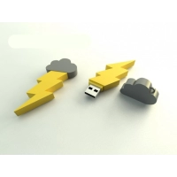Memoria USB en PVC 2D diseño de Rayo