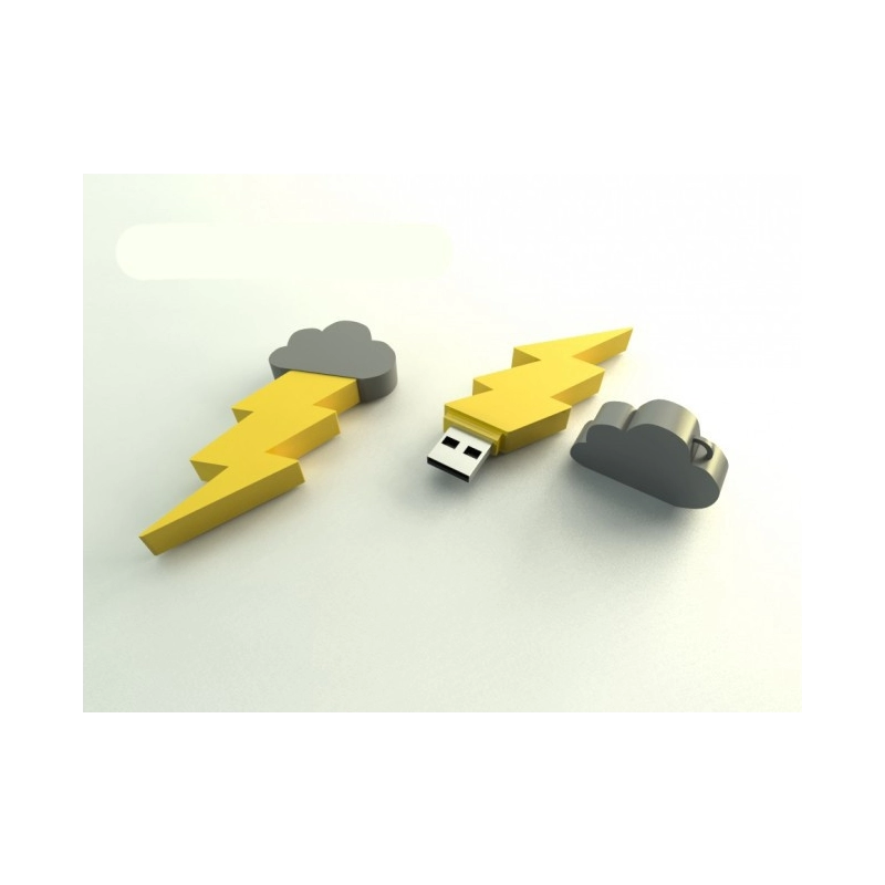 Memoria USB en PVC 2D diseño de Rayo