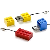 Memoria USB en ABS en forma de ficha de Lego