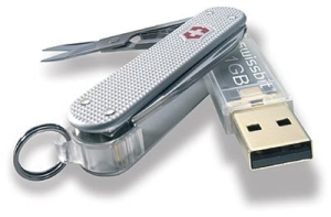 Memoria USB metalica en forma de Navaja con Tijera