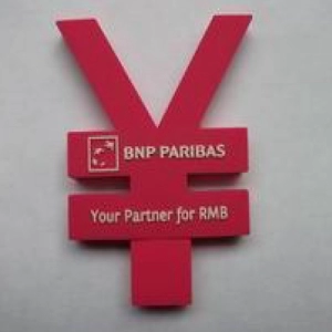 Memoria USB en PVC 2D diseño Logo Paribas