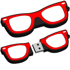 Memoria USB en PVC 2D diseño Gafas
