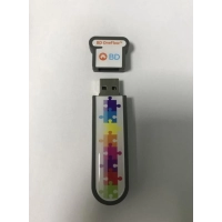 Memoria USB en PVC 2D diseño logo Biosciences