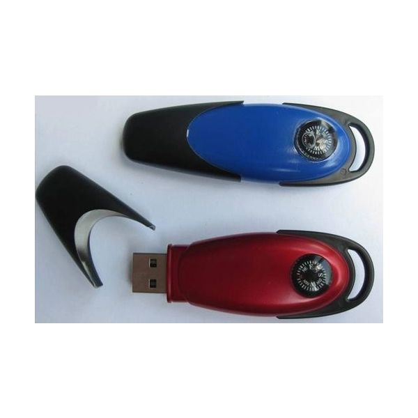 Memoria USB plastica con Brujula