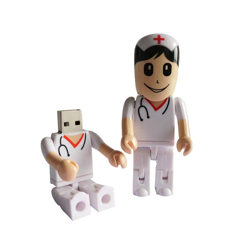 Memoria USB plastica diseño Doctor o Enfermera