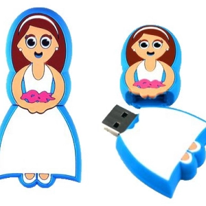 Memoria USB en PVC 2D diseño Novia