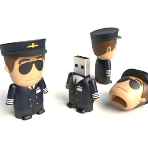 Memoria USB en PVC 3D diseño Mini Policia