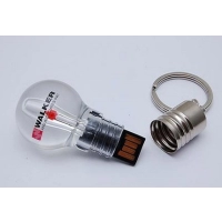 Memoria USB diseño Bombillo en acrilico y metal