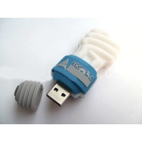 Memoria USB en PVC 3D diseño Bombillo