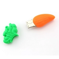 Memoria USB en PVC 2D diseño Zanahoria
