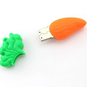 Memoria USB en PVC 2D diseño Zanahoria