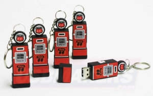 Memoria USB en PVC 2D diseño Dispensador de Gasolina
