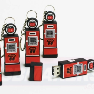 Memoria USB en PVC 2D diseño Dispensador de Gasolina