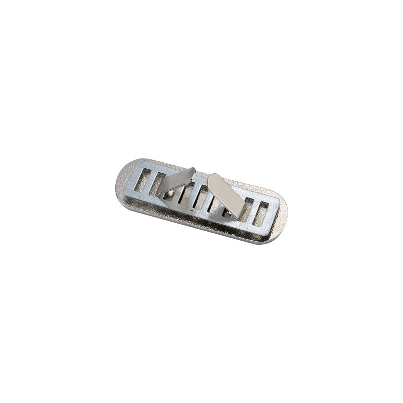 Pin Metalico Rectangular con Domo Epoxico Protector