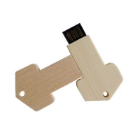 Memoria USB en madera en forma de Llave