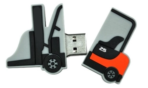 Memoria USB en PVC 2D diseño Montacarga