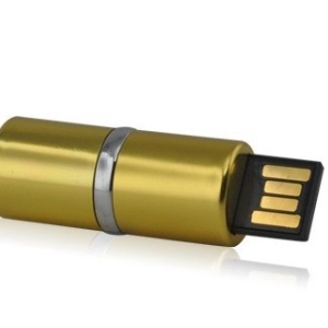 Memoria USB metalica mini en forma de cilindro