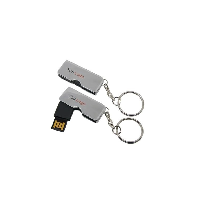 Memoria USB giratoria metalica mini