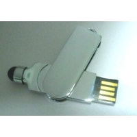 Memoria Mini USB giratoria metalica con Stylus