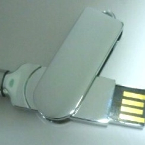 Memoria Mini USB giratoria metalica con Stylus