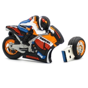 Memoria USB en PVC 2D diseño Motocicleta