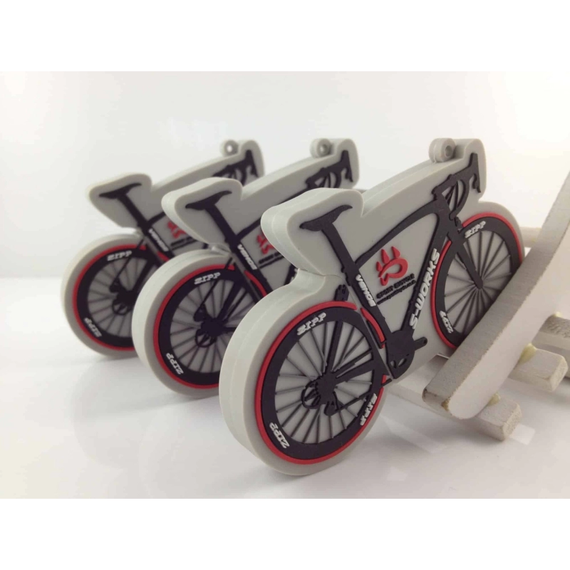 Memoria USB en PVC 2D diseño Bicicleta