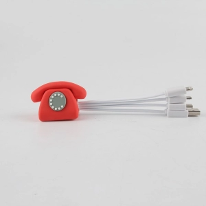 Cable Multiconector x 3 en PVC 3D en diseño personalizado