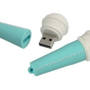 Memoria USB PVC 3D forma de Microfono