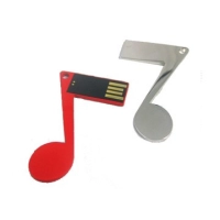 Memoria USB plastica en forma de Nota Musical