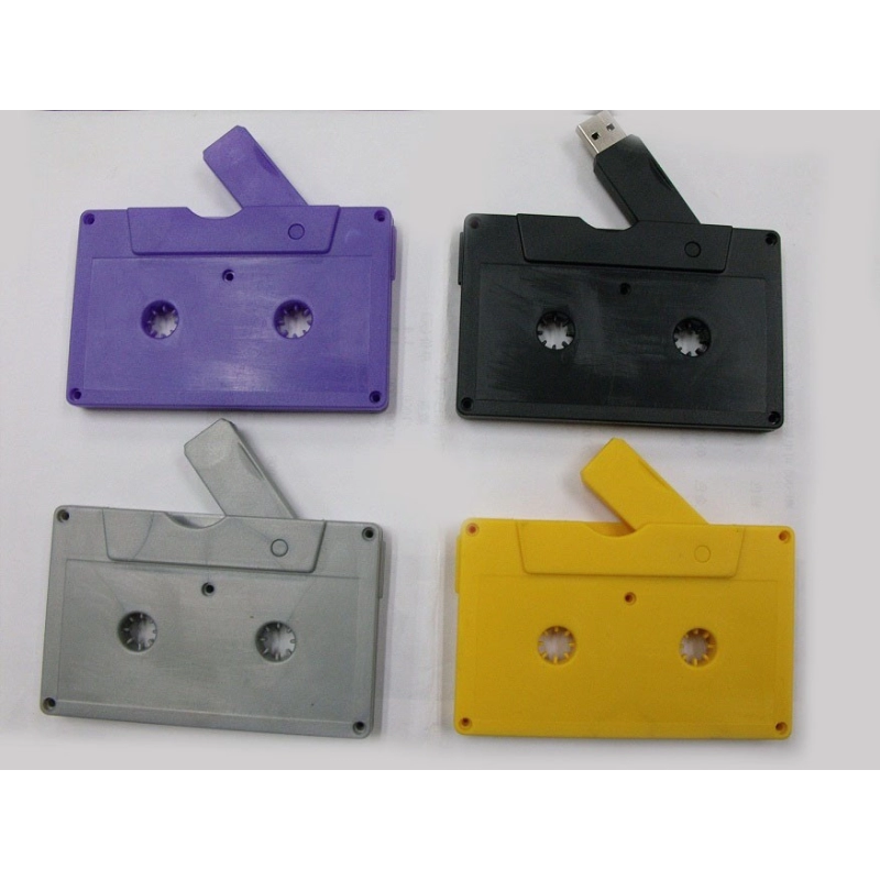 Memoria USB plastica en forma de cassette