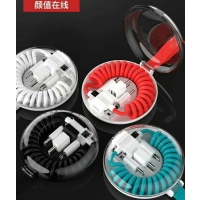 Multiconector x 3 en estuche acrilico con colgador