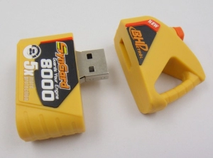 Memoria USB PVC 2D diseño Tarro de Aceite