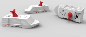 Cargador Power Bank en PVC en 3D en diseño especial de Barco