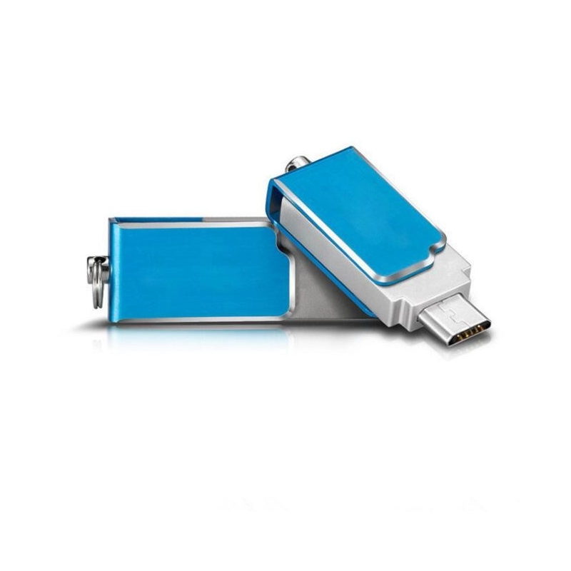 Memoria USB giratoria metalica OTG