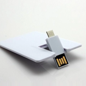 Memoria USB plastica OTG diseño tarjeta de credito