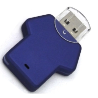 Memoria USB plastica en forma de Camiseta