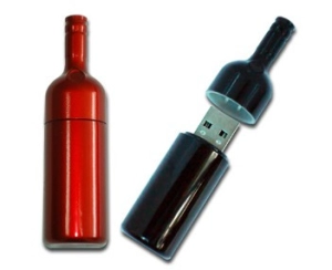 Memoria USB plastica en forma de Botella