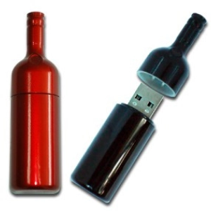 Memoria USB plastica en forma de Botella