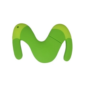 Memoria USB en PVC 2D diseño logo Movistar