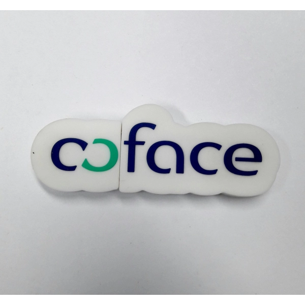 Memoria USB en PVC 2D diseño logo Coface