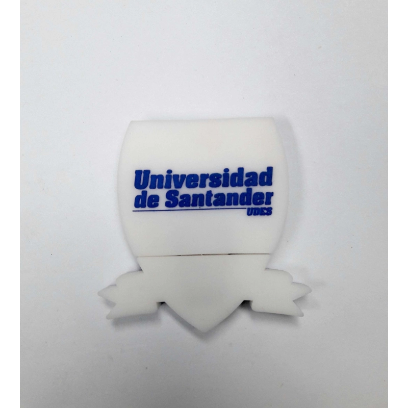 Memoria USB en PVC 2D diseño logo Universidad de Santander